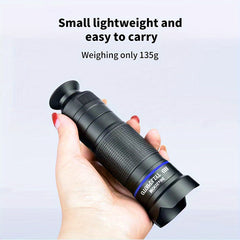 HD Monocular Telescope with Phone Clip for Smartphone Photos
