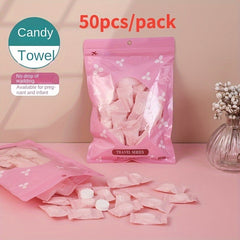 50pcs Portable Compressed Towels for Outdoor Camping & Travel