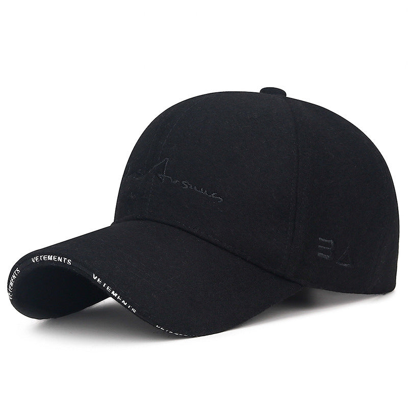 Men's Woolen Warm Baseball Cap