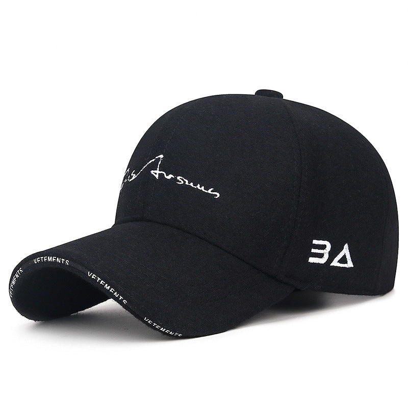 Men's Woolen Warm Baseball Cap