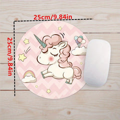 Cartoon Small Round Mouse Pad Creative Desk Mat
