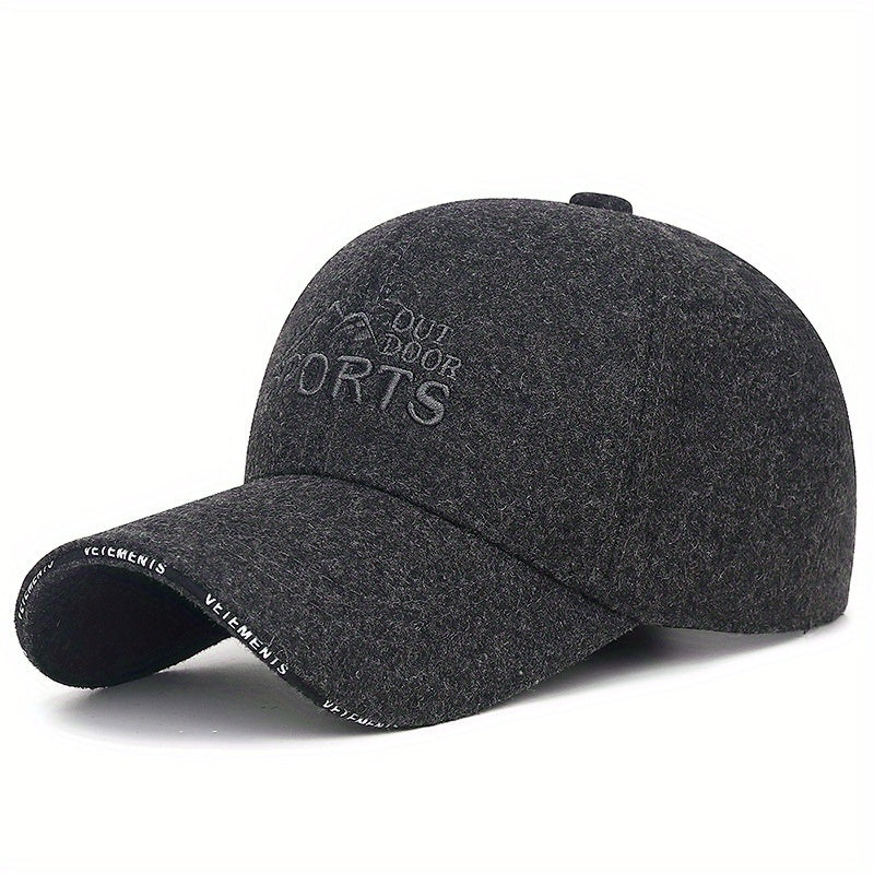 Winter Warm Baseball Cap For Middle Aged And Elderly Men