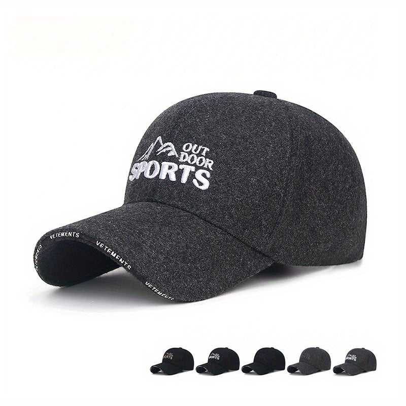 Winter Warm Baseball Cap For Middle Aged And Elderly Men