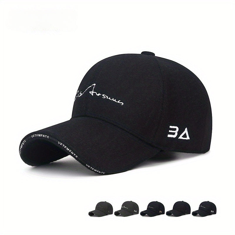 Men's Woolen Warm Baseball Cap