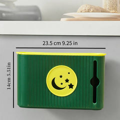 Kitchen Garbage Bag Storage Box Wall Mounted Rack