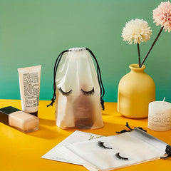 Waterproof Eyelash Cosmetic Bag Travel Care Bag Drawstring Shoe Storage Bag