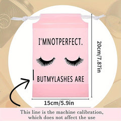 Waterproof Eyelash Cosmetic Bag Travel Care Bag Drawstring Shoe Storage Bag