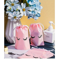 Waterproof Eyelash Cosmetic Bag Travel Care Bag Drawstring Shoe Storage Bag