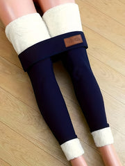 Winter Warm Thick Long Leggings High Waist Elastic Slim Leggings