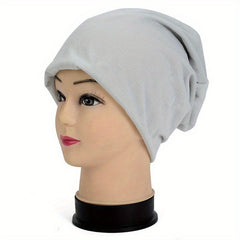 Winter Ski Hat Crochet Slouch Cap Hip Hop Style Solid Unisex