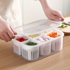 Onion Storage Box With Drainage Function Kitchen Organizer