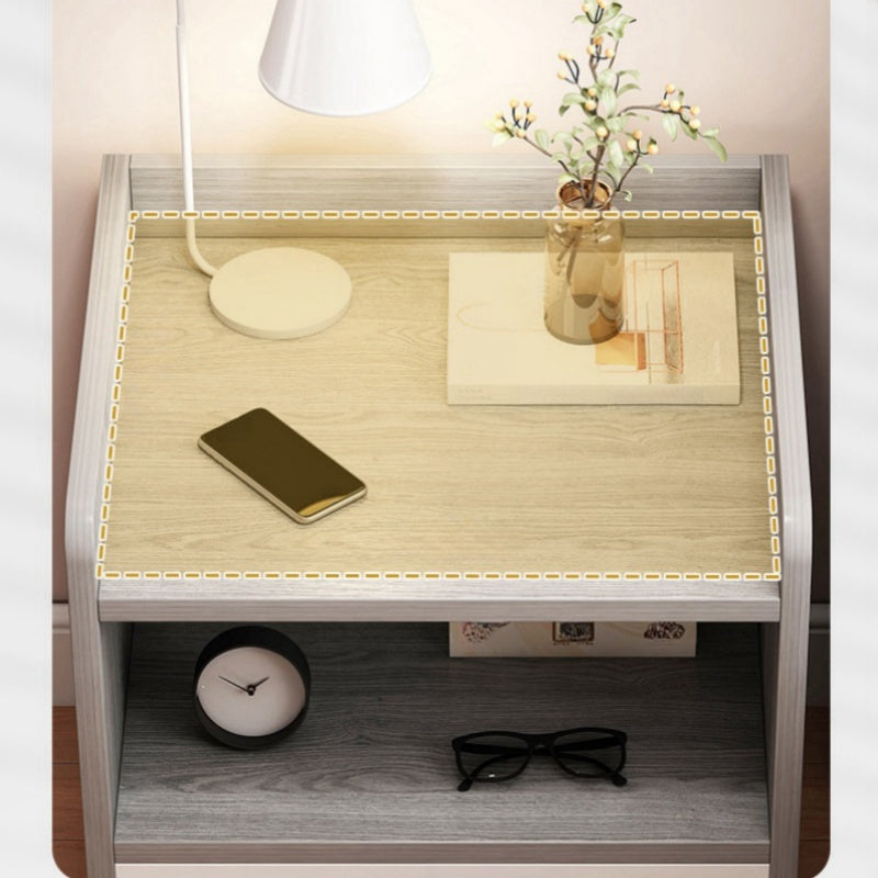 Mini Storage Locker Bedside Table Modern Small Cabinet Assembly