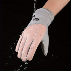Winter Skiing & Riding Gloves - Warm, Windproof & Waterproof