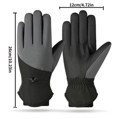 Winter Skiing & Riding Gloves - Warm, Windproof & Waterproof