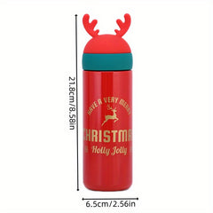 Christmas Elk Insulated Water Cup Outdoor Sports Travel Bottle