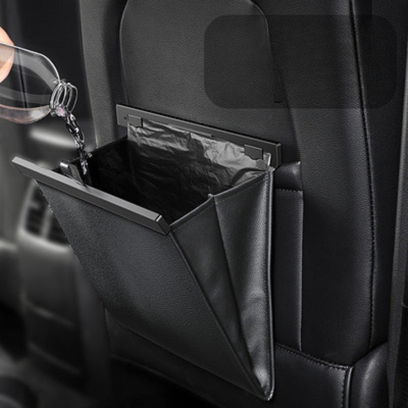 Car Garbage Bag Trash Can Magnetic Suction Organizer