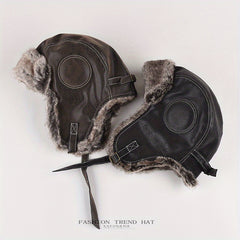 Thickened Trooper Hat Trapper Hat Winter Warm Velvet Windproof Ear Protection