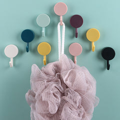 10pcs Mini Self Adhesive Hook Round Wall Mounted Hook