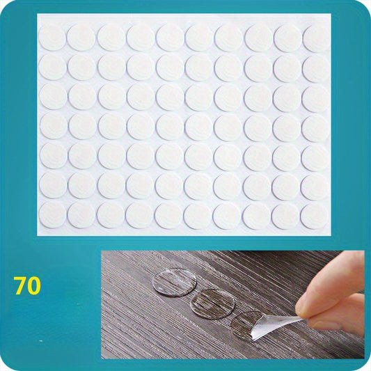 70pcs Transparent Acrylic Nano Adhesive Points