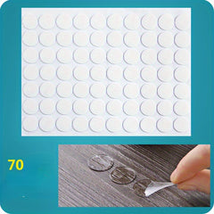 70pcs Transparent Acrylic Nano Adhesive Points