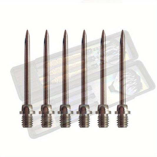 6pcs Steel Tip Dart Replacement Needles Pure Copper Hard Dart Tip Accessories