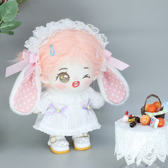 Princess Dress Rabbit Ear Headband Doll Accessory Plush Decorative Decoration