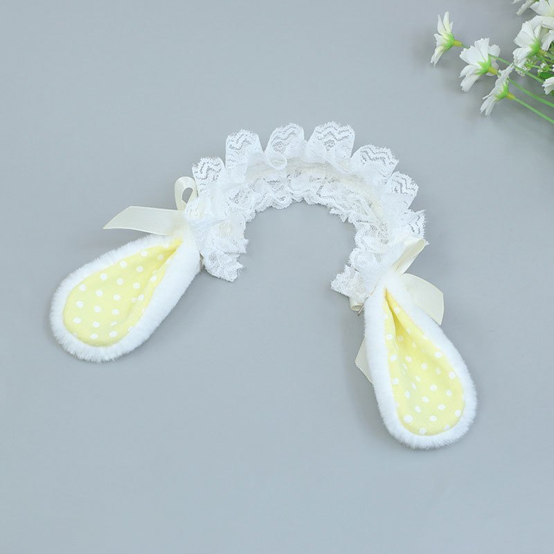 Princess Dress Rabbit Ear Headband Doll Accessory Plush Decorative Decoration
