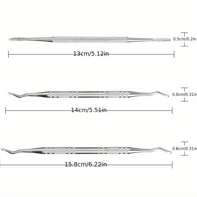 Stainless Steel Ingrown Toe Correction Nail Files Manicure & Pedicure Tools