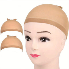 2pcs Stretchy Wig Cap Breathable Hair Accessories for Men and Women