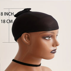 2pcs Stretchy Wig Cap Breathable Hair Accessories for Men and Women