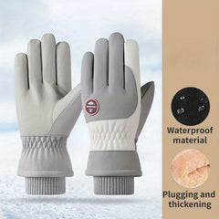 Winter Riding Skiing Gloves Plus Velvet Cold-proof Touch Screen