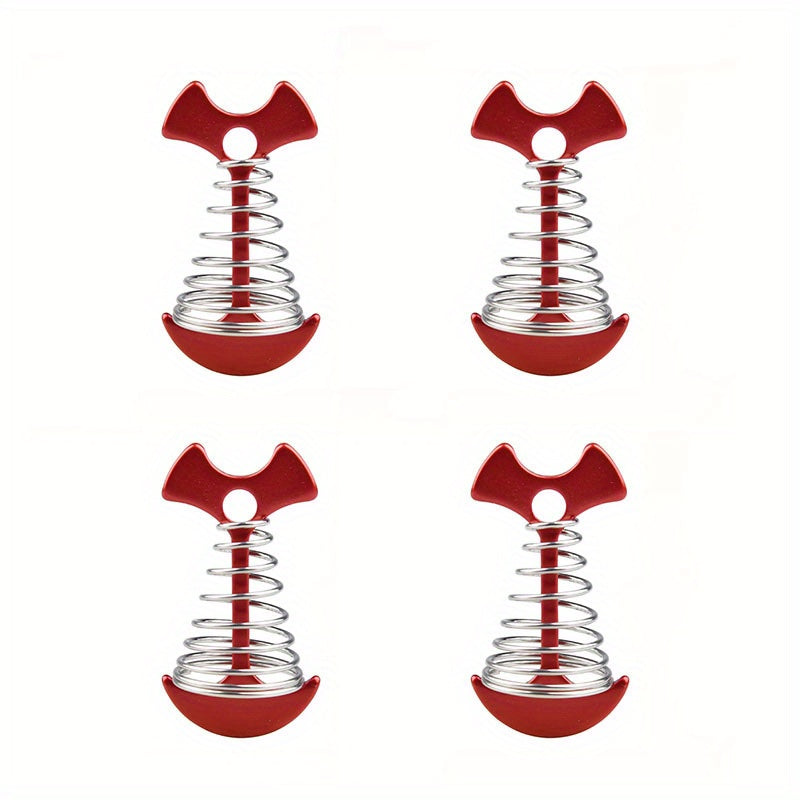 4pcs Tent Nail Fish Bone Shaped Windproof Nail For Outdoor Camping