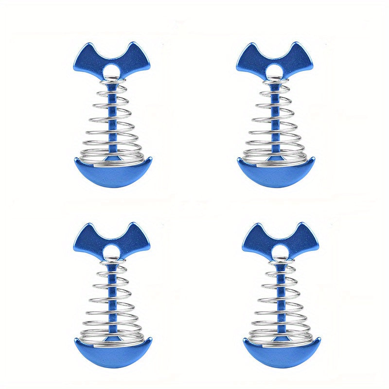 4pcs Tent Nail Fish Bone Shaped Windproof Nail For Outdoor Camping