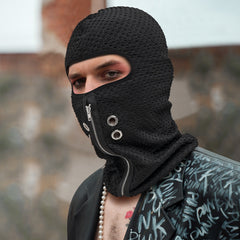 Zipper Balaclava Face Mask Ski Mask Full Face Mask for Men Women