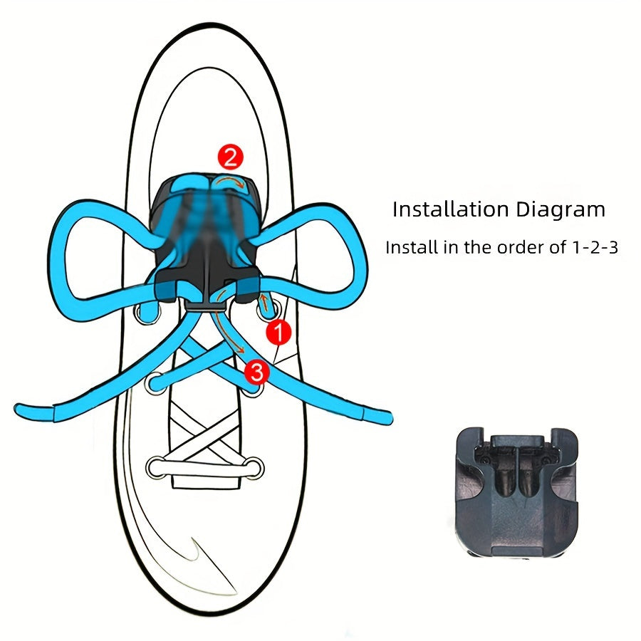 Shoelace Fixer Elasticated Buckle Outdoor Sports