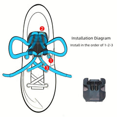 Shoelace Fixer Elasticated Buckle Outdoor Sports