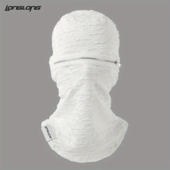 Distressed Balaclava Full Face Mask Zipper Fancy Face Mask For Men Women
