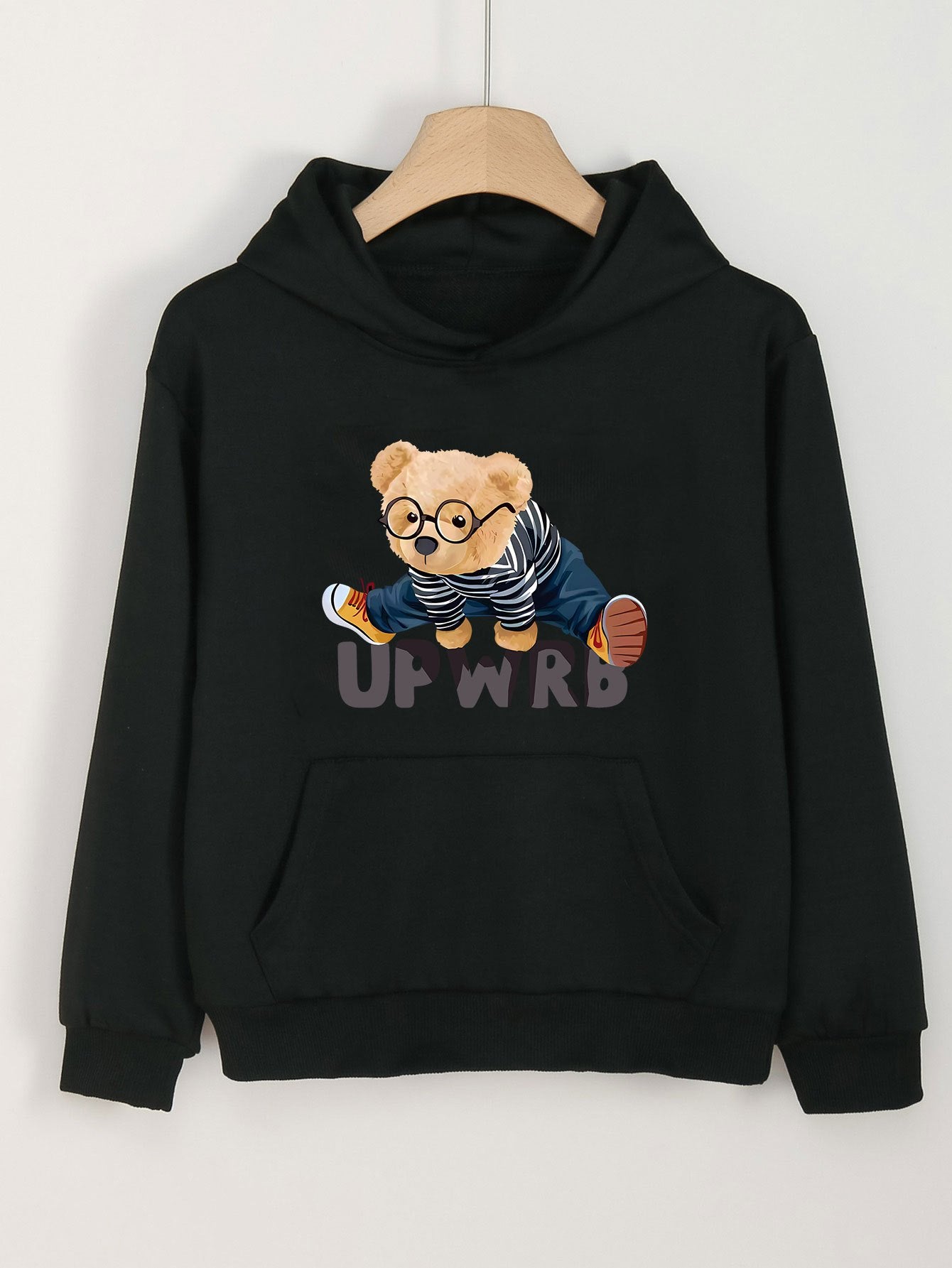 Girls Dance Bear Long Sleeve Hooded Sweatshirt for Spring Fall Christmas Gift