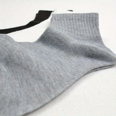 Men's Solid Crew Socks Breathable Comfy Casual Unisex Socks