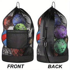 Drawstring Sports Ball Bag Football Mesh Basketball Backpack