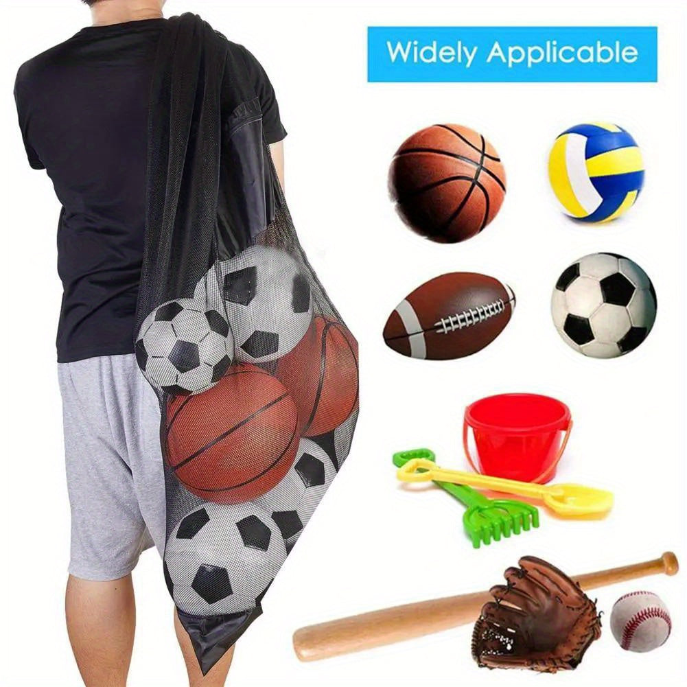 Drawstring Sports Ball Bag Football Mesh Basketball Backpack
