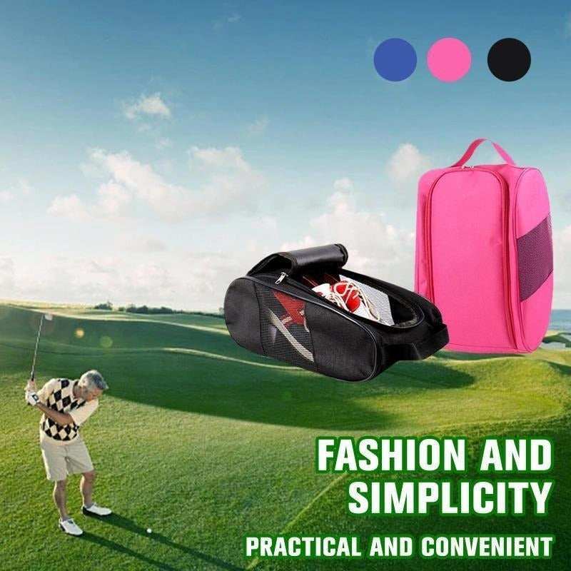Portable Golf Shoe Bag Oxford Cloth Lightweight for Outdoor Sports