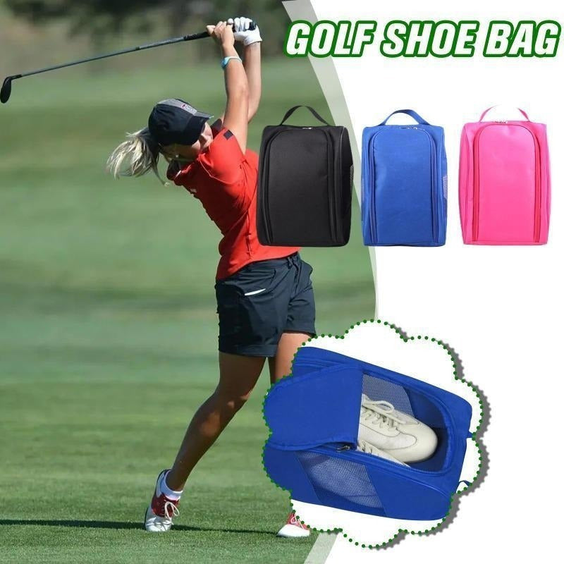 Portable Golf Shoe Bag Oxford Cloth Lightweight for Outdoor Sports
