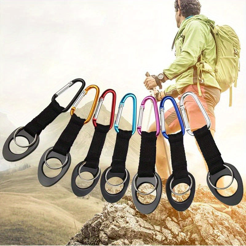 Aluminum Water Bottle Buckle Keychain Cup Holder Hook for Camping Hiking