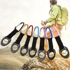 Aluminum Water Bottle Buckle Keychain Cup Holder Hook for Camping Hiking