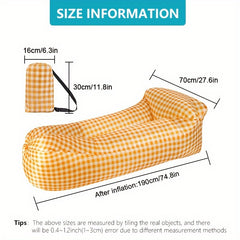Portable Inflatable Sofa Bed for Outdoor Camping