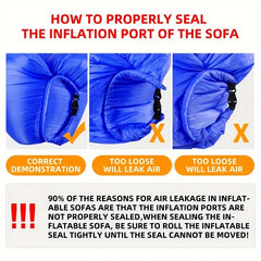Portable Inflatable Sofa Bed for Outdoor Camping