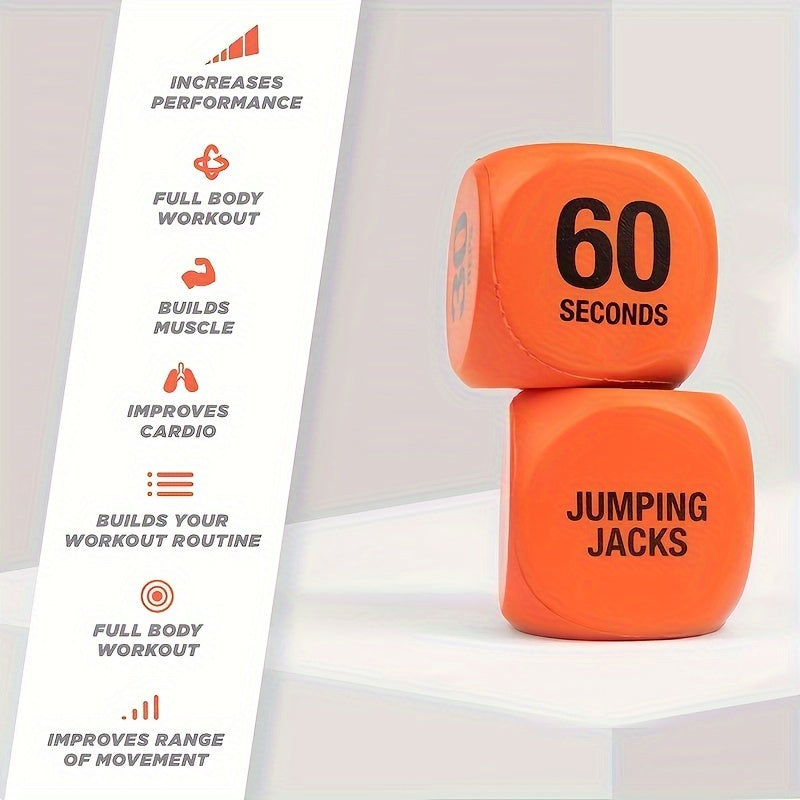 4pcs Fitness Dice Fun Workout Device Fitness Decision Dice