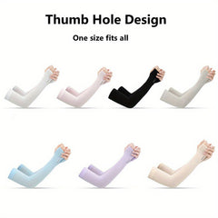 2pcs Arm Sleeves Warmers Sports Sleeve Hand Cover For Running Fishing