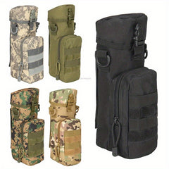 Nylon Water Bottle Pouch with Shoulder Strap for Outdoor Travel